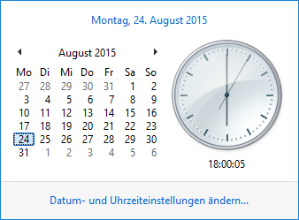 Datum und Uhrzeit (altes Design)