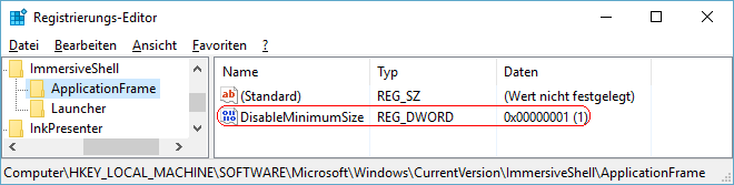 DisableMinimumSize