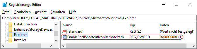 EnableShellShortcutIconRemotePath