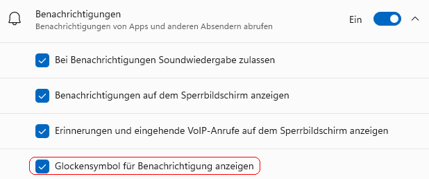 Benachrichtigungen