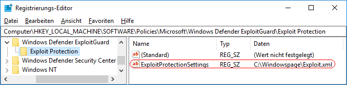 ExploitProtectionSettings