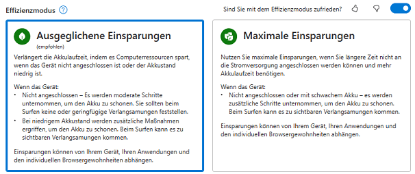 Effizienzmodus
