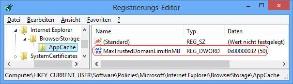 MaxTrustedDomainLimitInMB