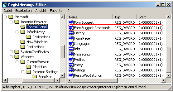 FormSuggest Passwords