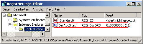 SecAddSites