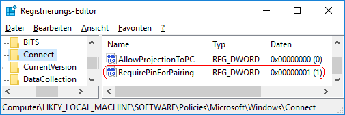 RequirePinForPairing
