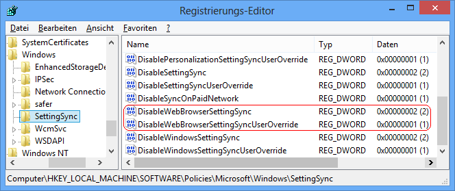 DisableWebBrowserSettingSync