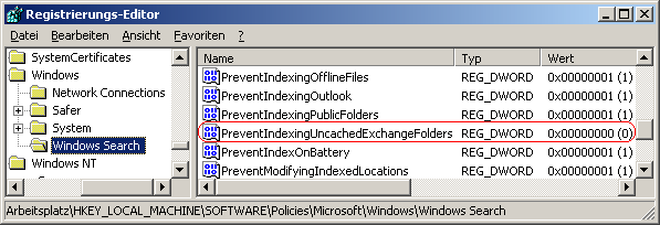 PreventIndexingUncachedExchangeFolders