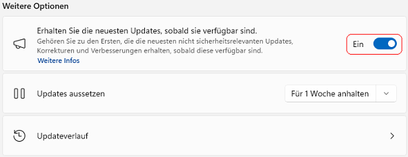 Erhalten Sie die neuesten Updates, sobald sie verfügbar sind