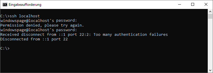 ssh localhost
