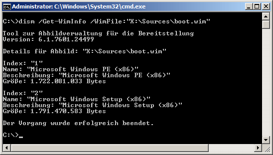 dism /Get-WimInfo /WimFile:"X:\Sources\boot.wim