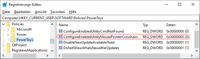 ConfigureEnabledUtilityMousePointerCrosshairs