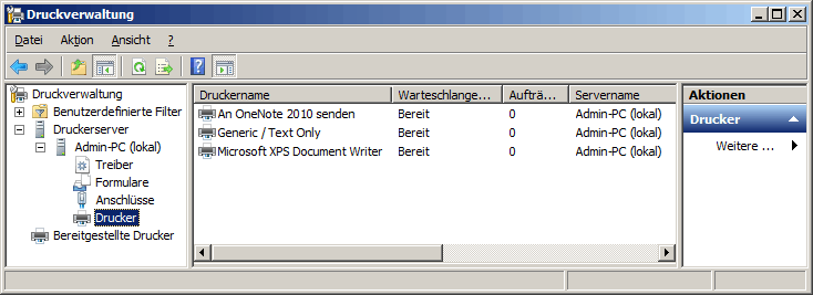 Druckverwaltung
