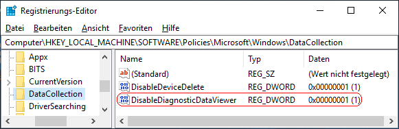 DisableDiagnosticDataViewer