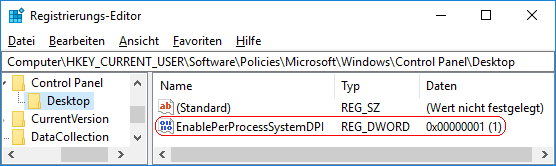 EnablePerProcessSystemDPI