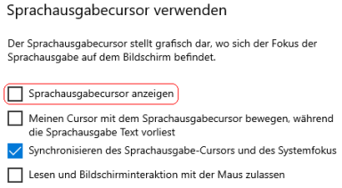 Sprachausgabe