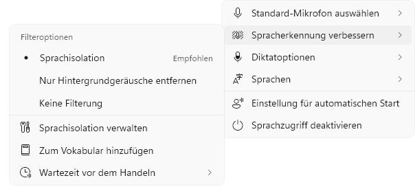 Spracherkennung verbessern