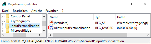 AllowInputPersonalization