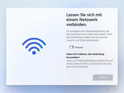 Lassen Sie sich mit dem Netzwerk verbinden